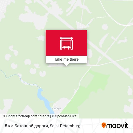 5 км Бетонной дороги map