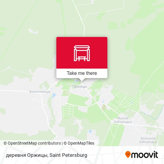 деревня Оржицы map
