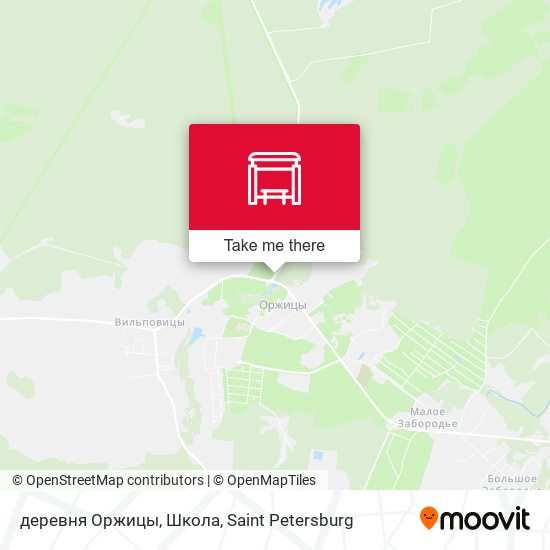 деревня Оржицы, Школа map
