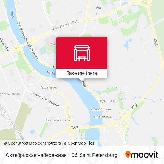 Октябрьская набережная, 106 map