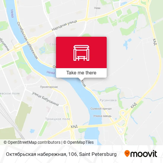 Октябрьская набережная, 106 map