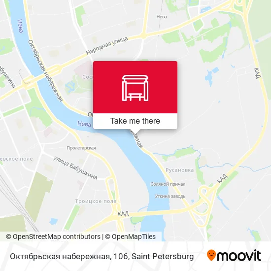 Октябрьская набережная, 106 map