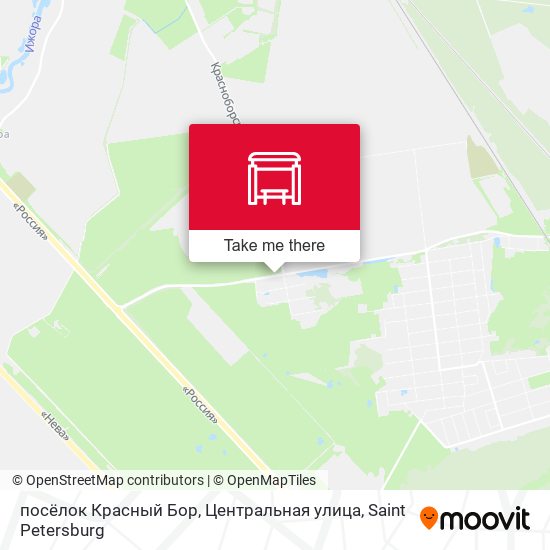 посёлок Красный Бор, Центральная улица map