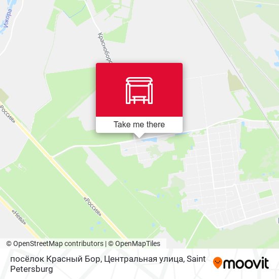 посёлок Красный Бор, Центральная улица map