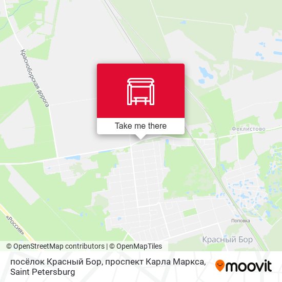 посёлок Красный Бор, проспект Карла Маркса map