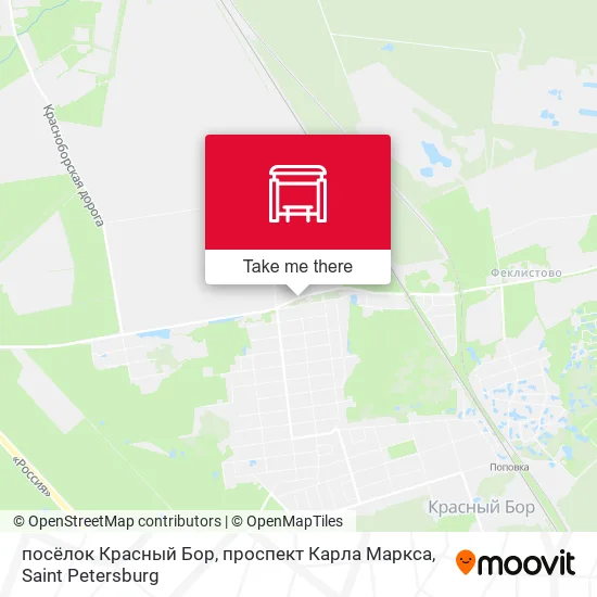 посёлок Красный Бор, проспект Карла Маркса map