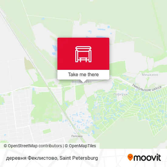 деревня Феклистово map