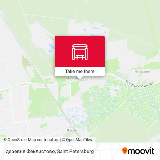 деревня Феклистово map