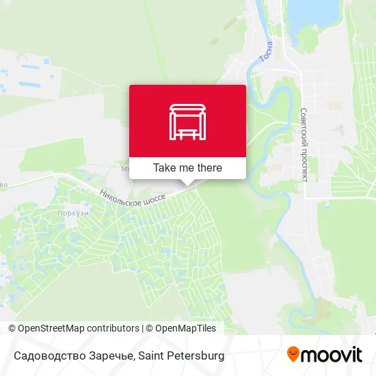 Садоводство Заречье map