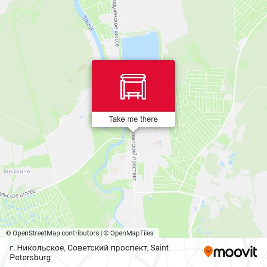 г. Никольское, Советский проспект map