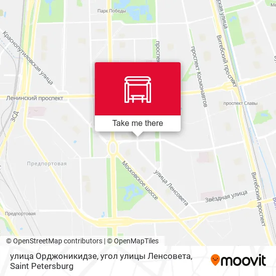 улица Орджоникидзе, угол улицы Ленсовета map