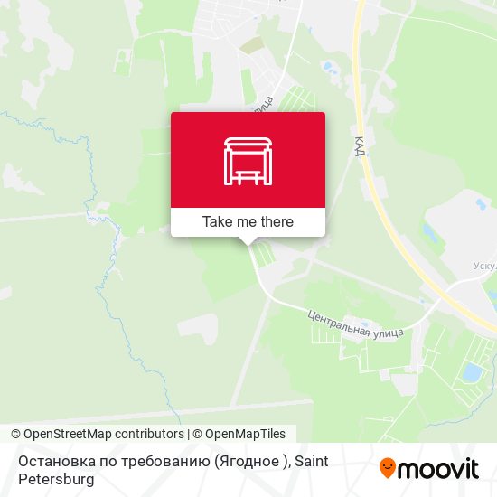 Остановка по требованию (Ягодное ) map