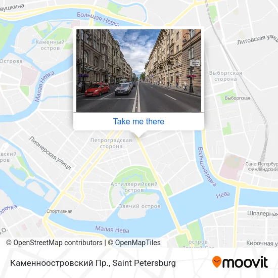 Каменноостровский Пр. map