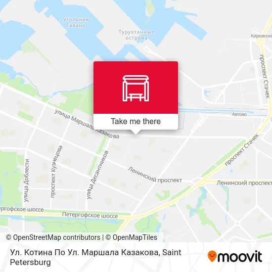 Ул. Котина По Ул. Маршала Казакова map