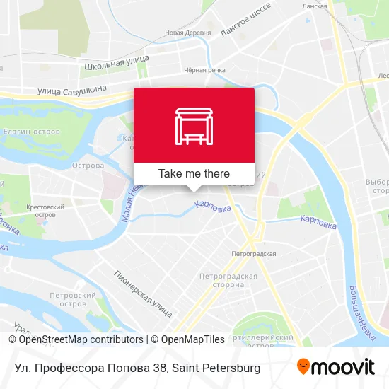 Ул. Профессора Попова 38 map