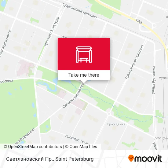 Светлановский Пр. map