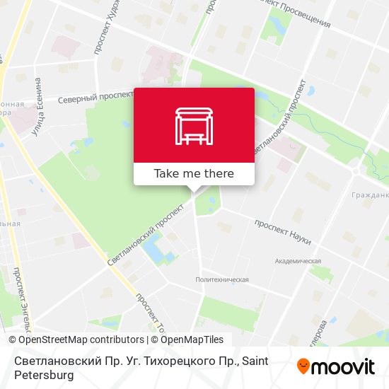 Светлановский Пр. Уг. Тихорецкого Пр. map