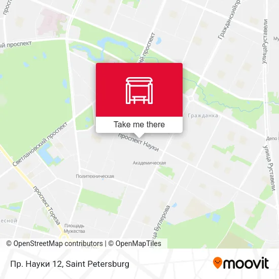 Пр. Науки 12 map