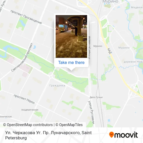Ул. Черкасова Уг. Пр. Луначарского map