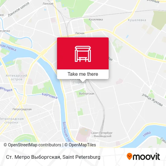 Ст. Метро Выборгская map