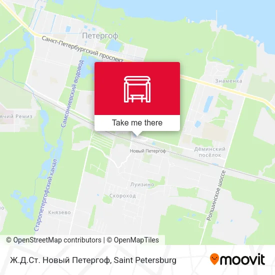Ж.Д.Ст. Новый Петергоф map