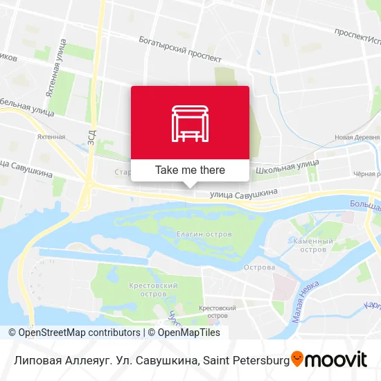 Липовая Аллеяуг. Ул. Савушкина map