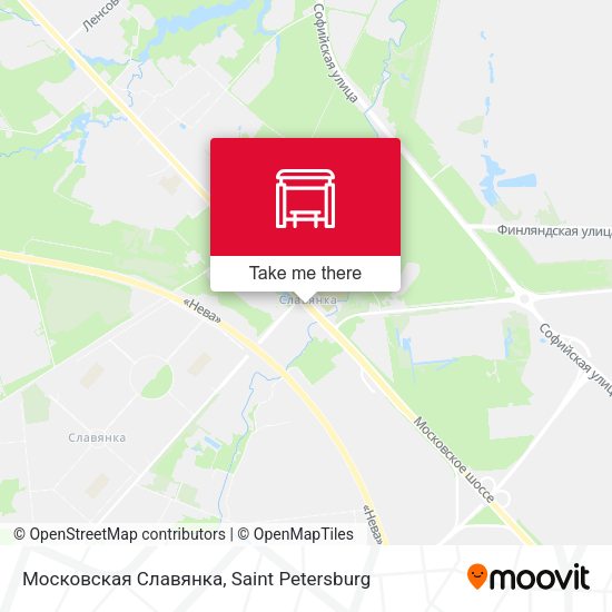 Московская Славянка map
