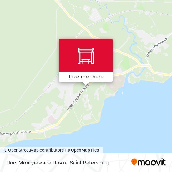 Пос. Молодежное Почта map