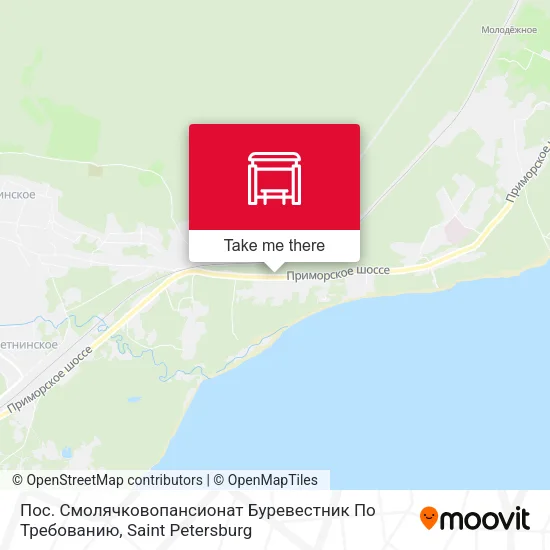 Пос. Смолячковопансионат Буревестник  По Требованию map