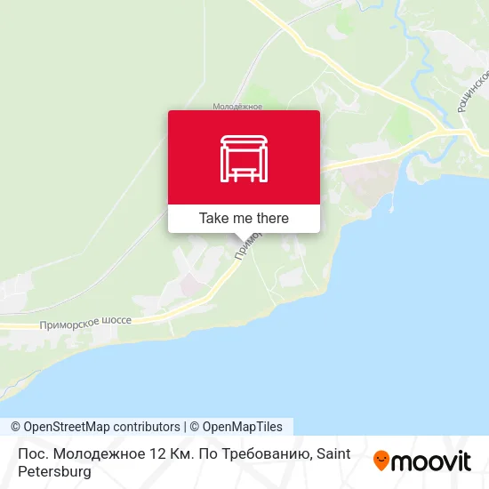 Пос. Молодежное 12 Км.  По Требованию map