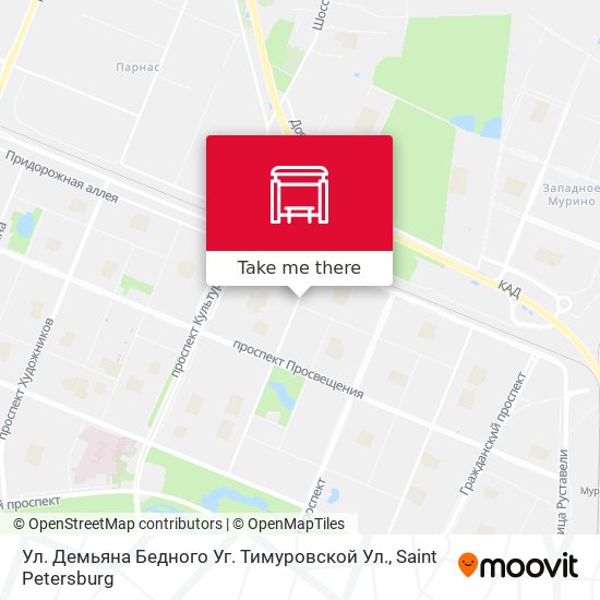 Ул. Демьяна Бедного Уг. Тимуровской Ул. map