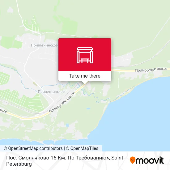 Пос. Смолячково 16 Км. По Требованию< map
