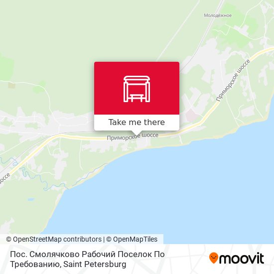 Пос. Смолячково Рабочий Поселок  По Требованию map