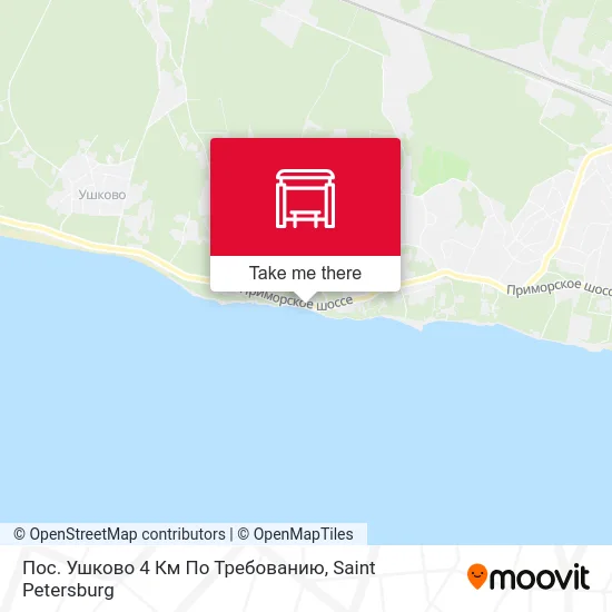 Пос. Ушково 4 Км По Требованию map