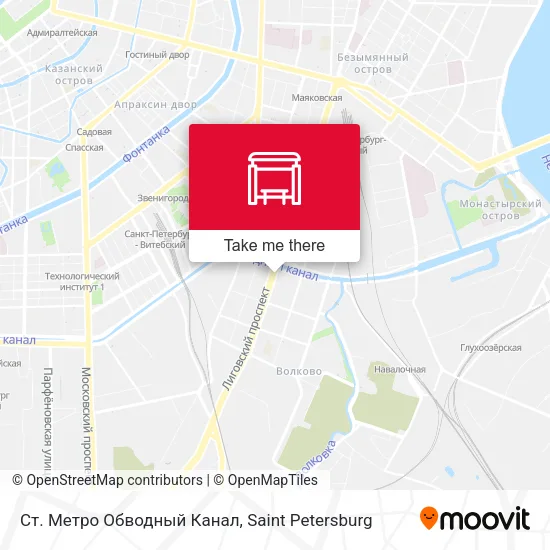 Ст. Метро Обводный Канал map
