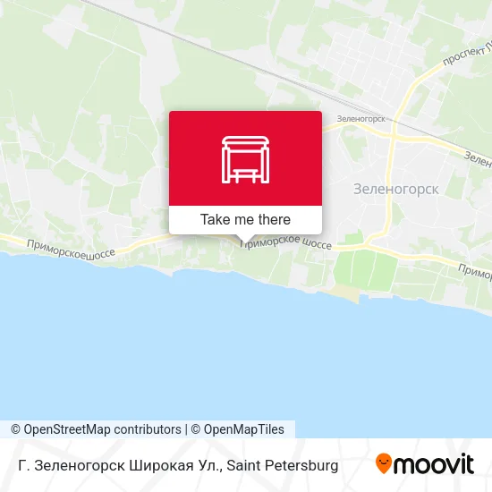 Г. Зеленогорск Широкая Ул. map