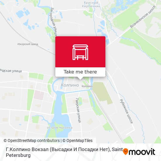 Г.Колпино Вокзал (Высадки И Посадки Нет) map