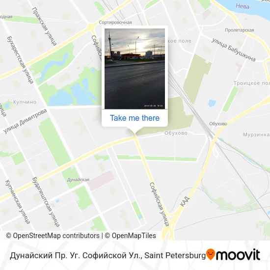 Дунайский Пр. Уг. Софийской Ул. map