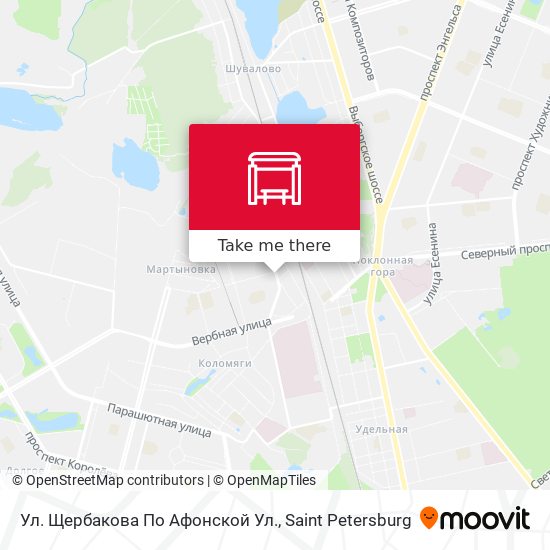 Ул. Щербакова По Афонской Ул. map