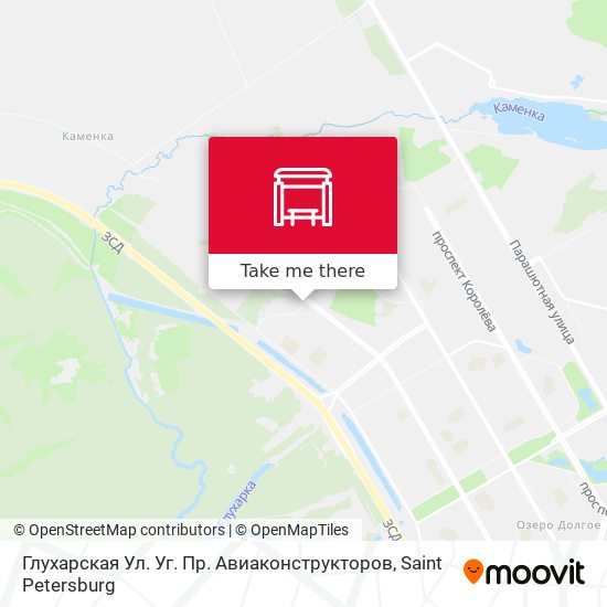 Глухарская Ул. Уг. Пр. Авиаконструкторов map