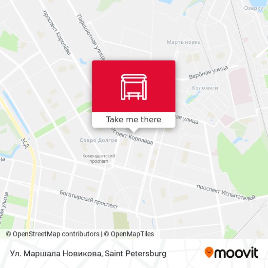 Ул. Маршала Новикова map