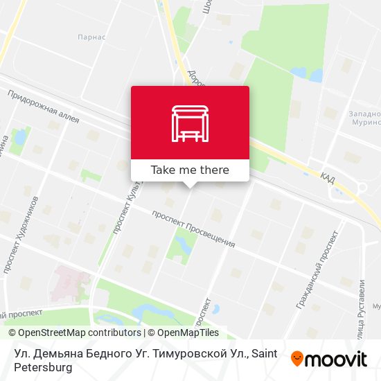 Ул. Демьяна Бедного Уг. Тимуровской Ул. map