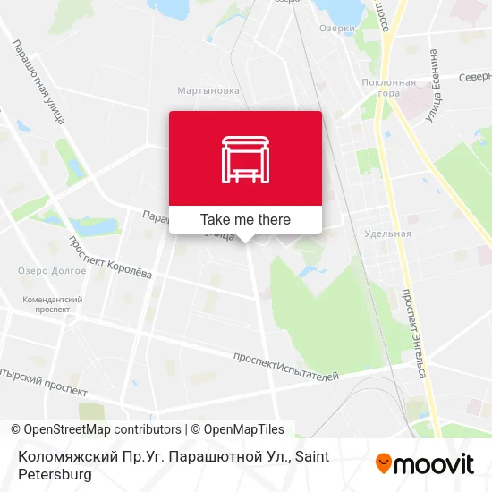 Коломяжский Пр.Уг. Парашютной Ул. map