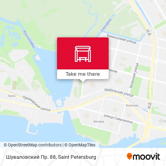 Шуваловский Пр. 88 map