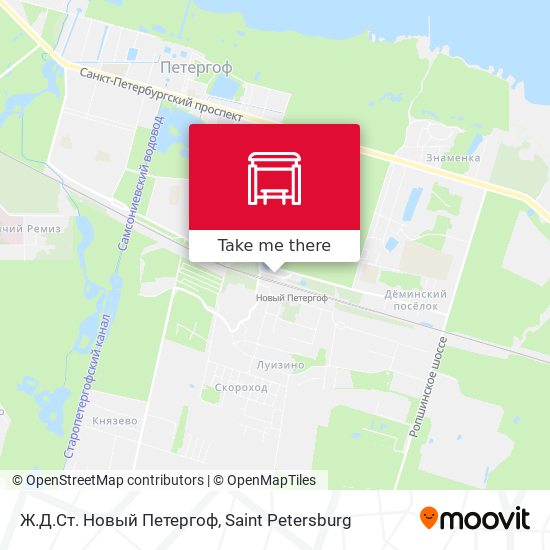 Ж.Д.Ст. Новый Петергоф map