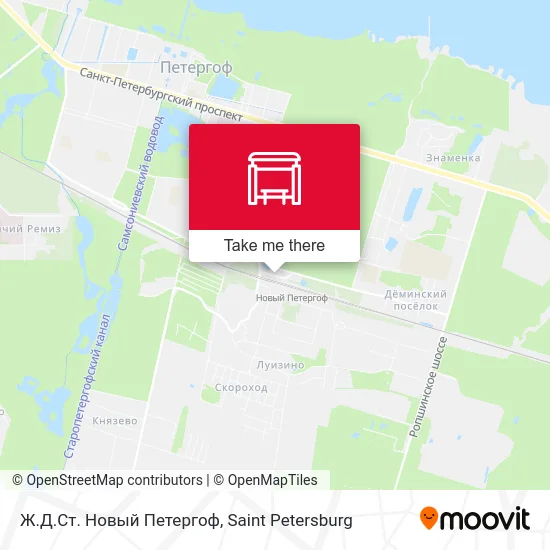 Ж.Д.Ст. Новый Петергоф map
