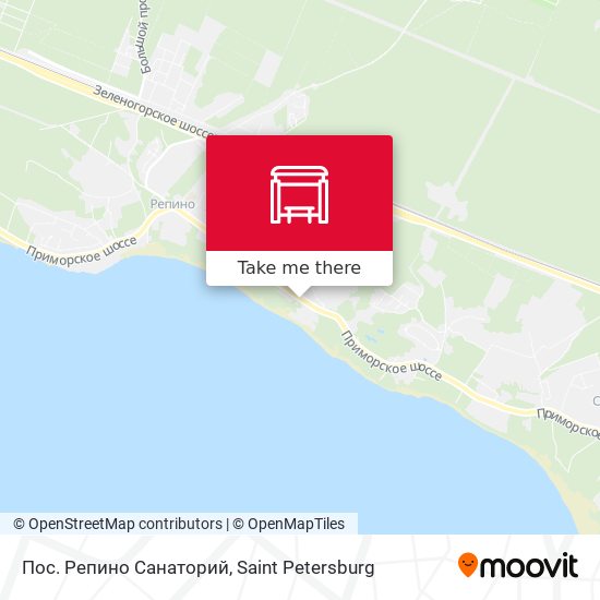 Пос. Репино Санаторий map