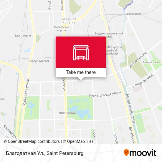 Благодатная Ул. map