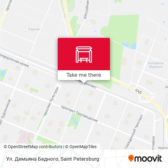 Ул. Демьяна Бедного map