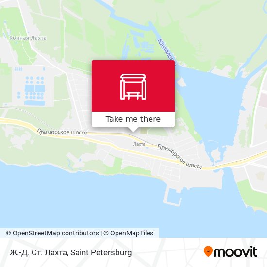 Ж.-Д. Ст. Лахта map